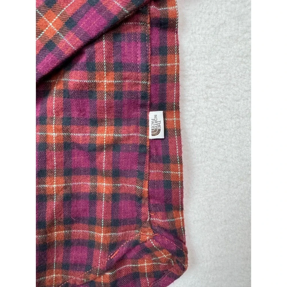 The North Face Arroyo Men's 2XL Brown Red Plaid Cotton‎ Button Down Shirt NEW